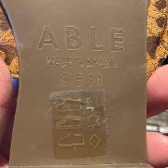 Able Women's Brown Leopard Mules - Picture 2 of 13